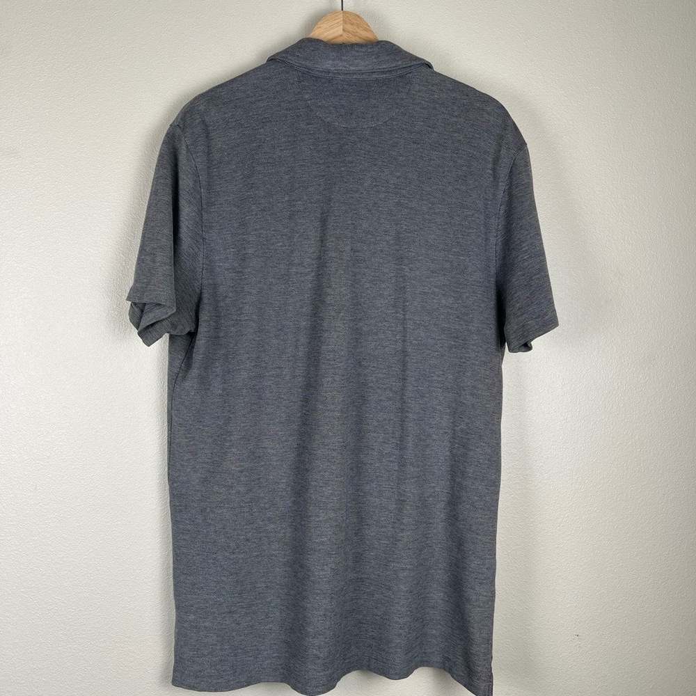Banana Republic Mens Polo Large Grey Casual Front Pocket Golf Outdoor Preppy - Picture 9 of 10